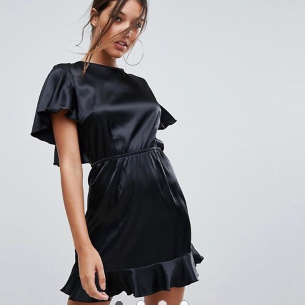 RESERVED Lioness black ruffle dress from ASOS